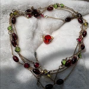 Necklace and ring set